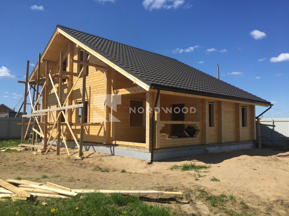 Проект и монтаж деревянного дома из профилированного бруса